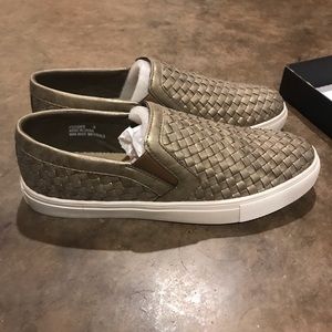 Corkys Womens Woven Slip On Sneakers